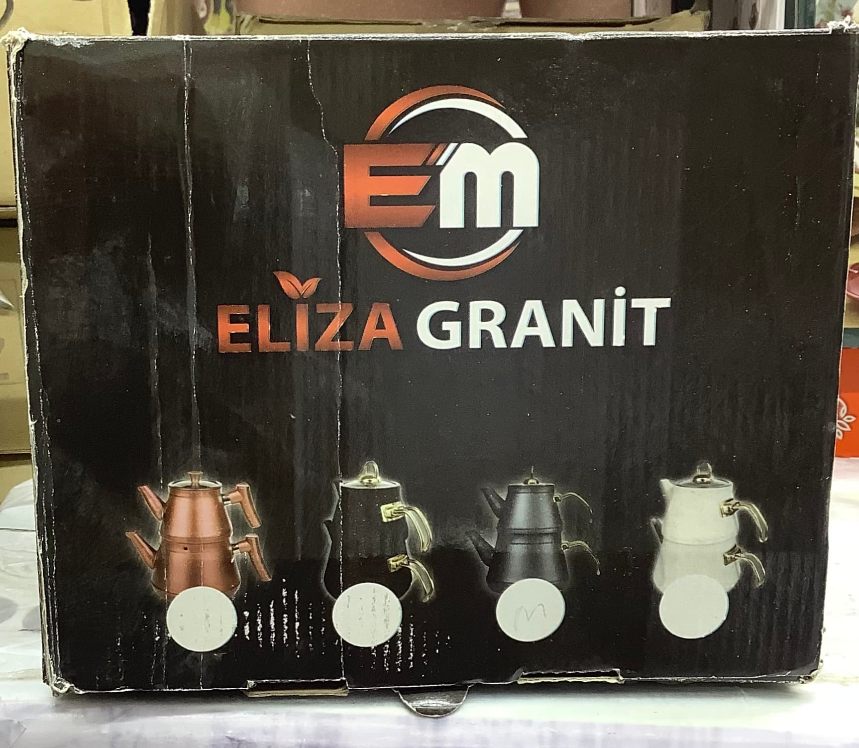 کتری و قوری گرانیت مارک Eliza اصلی — تصویر ۵