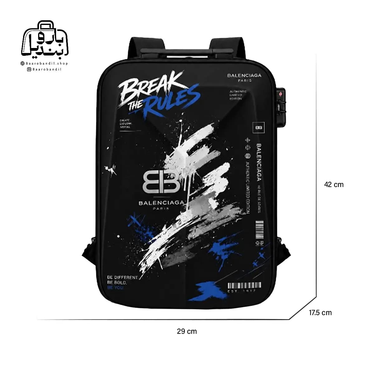 کولهپشتی فانتزی هارد کیس Marinox Marvel کد ۱۰۹۰ طرح بالنسیاگا Balenciaga — تصویر ۲