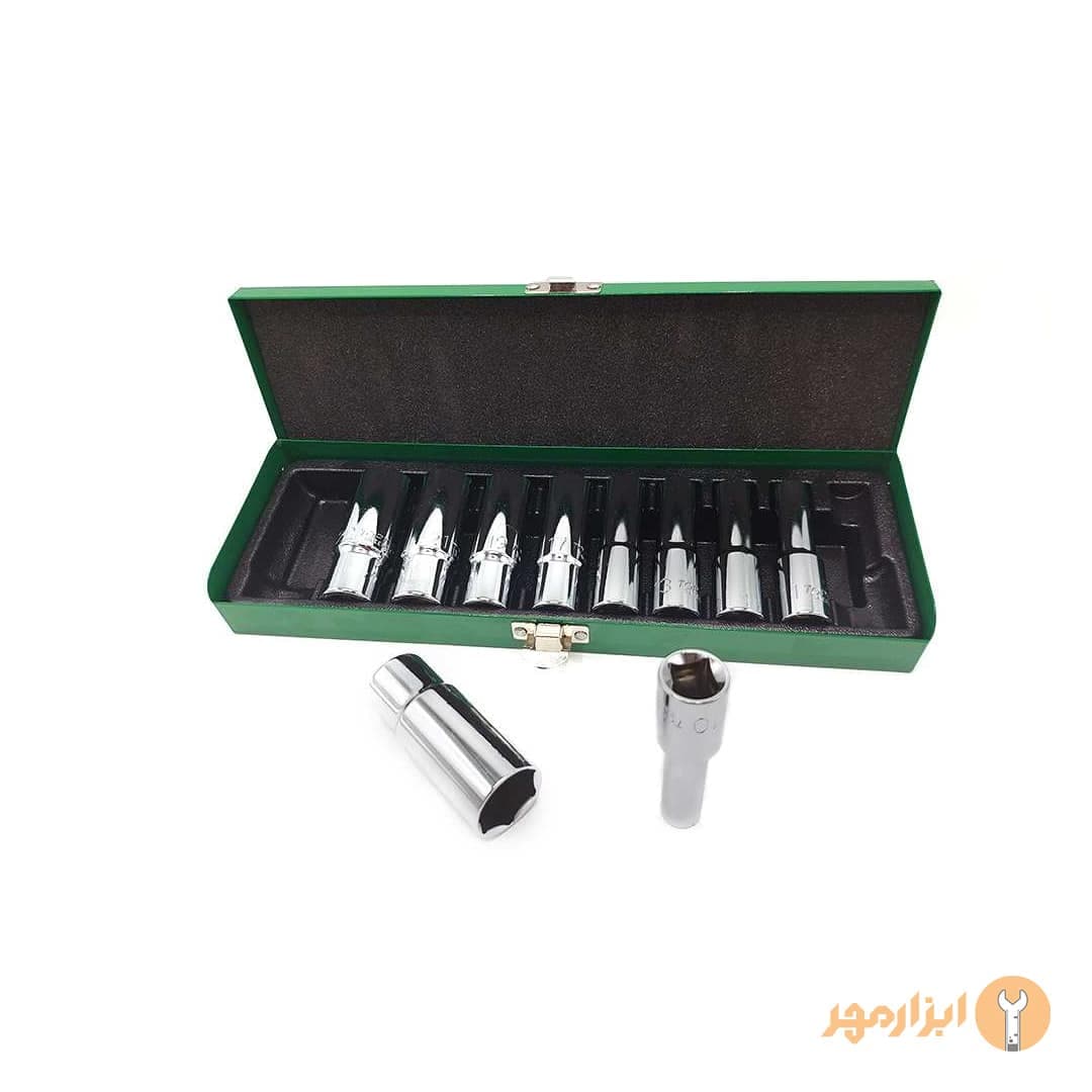 جعبه بکس 10 پارچه 1/2 درایو 6 پر بلند تاپ تول مدل GAAD1011 — تصویر ۲