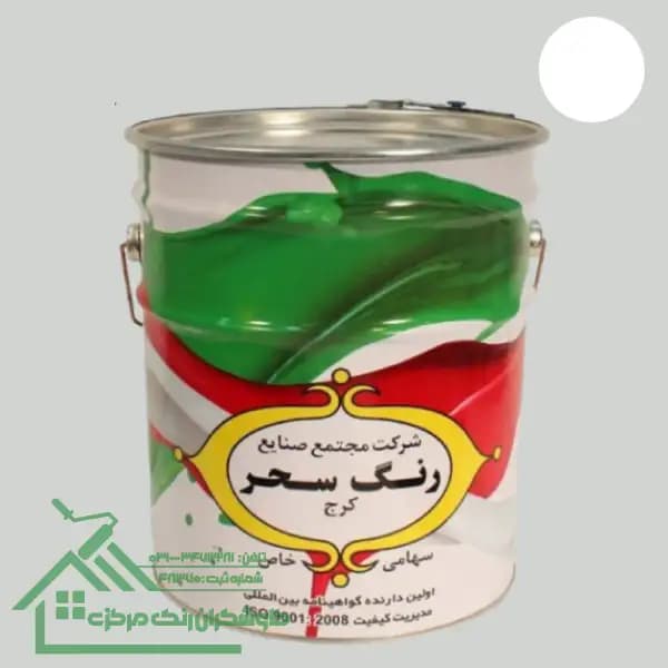 رنگ روغنی نیم براق سحر کد 601 حلب 24 کیلو — تصویر ۲