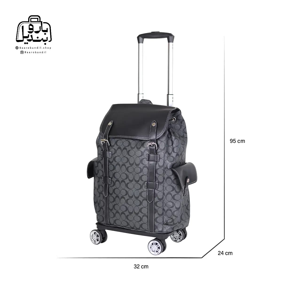 کولهپشتی چرخدار کوچ Coach کد ۲۶۵۱-۱ — تصویر ۳