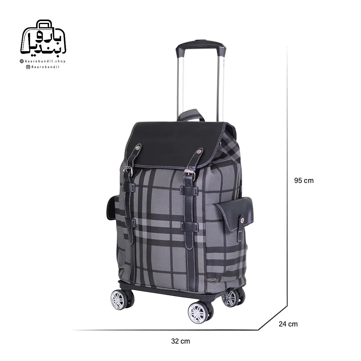 کولهپشتی چرخدار کوچ Coach کد ۶۰۲۰-۳ — تصویر ۳