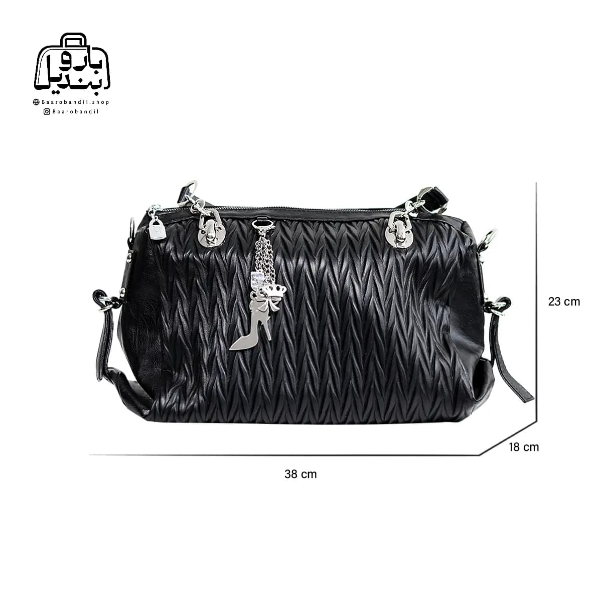 کیف زنانه دوشی سنتوزا Sentoza کد ۱۴۴۲ طرح میو MIU — تصویر ۲