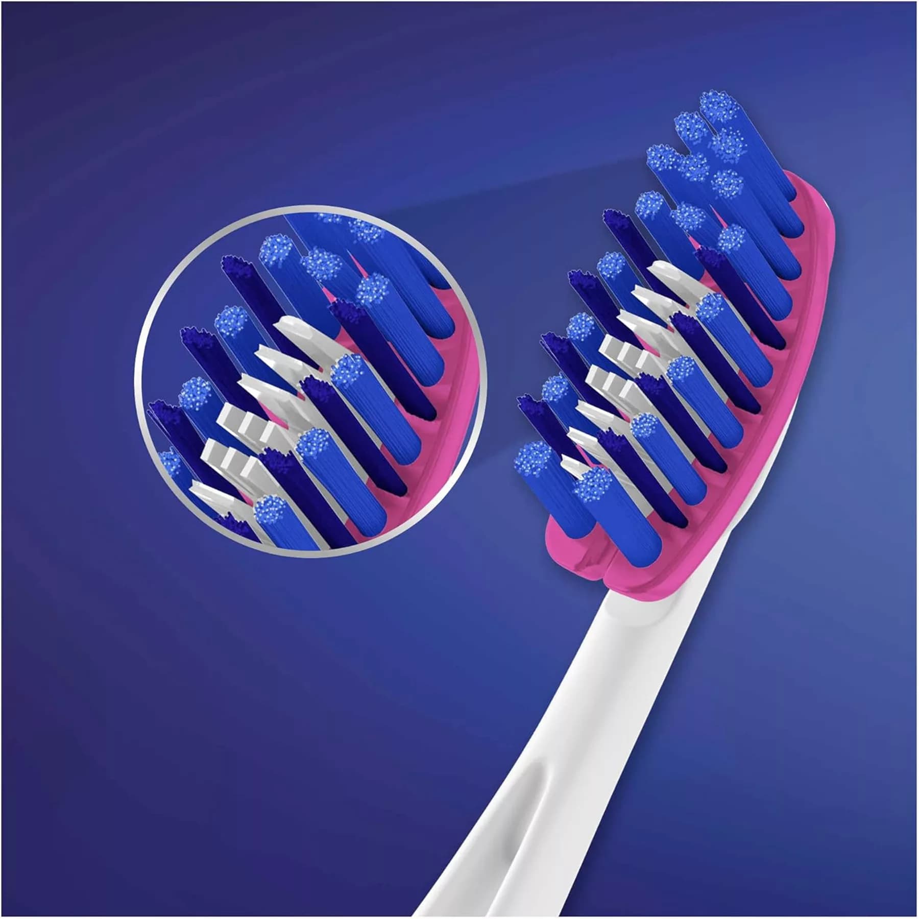 مسواک اورال-بی مدل سری Pro-Flex مدل 3D White با برس نرم — تصویر ۶