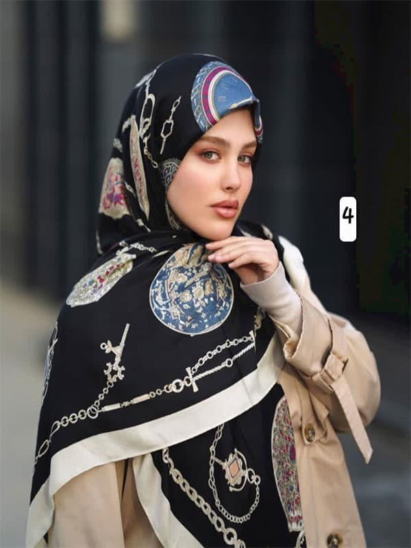 روسری نخ پنبه کد ۹۹۷ — تصویر ۴