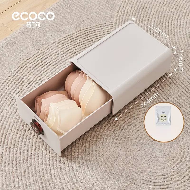 نظم دهنده کشویی لباس زیر و جوراب ecoco مدل E2340 + خوشبوکننده — تصویر ۳