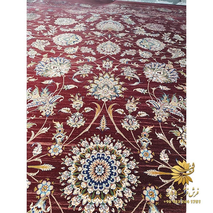 فرش 1500 شانه جدید افشان طرح وینتیج کد 7560 — تصویر ۲