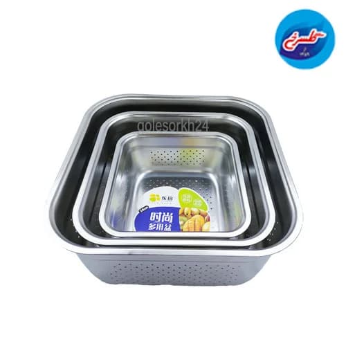 سرویس آبکش استیل مربع(B) 22و 28و 34