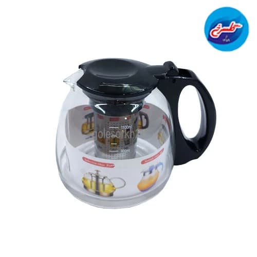 قوری چایساز مشکی 1100 میلی لیتر
