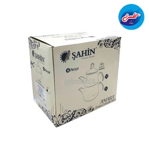 کتری و قوری لعابی شاهین ترکیه — تصویر ۷