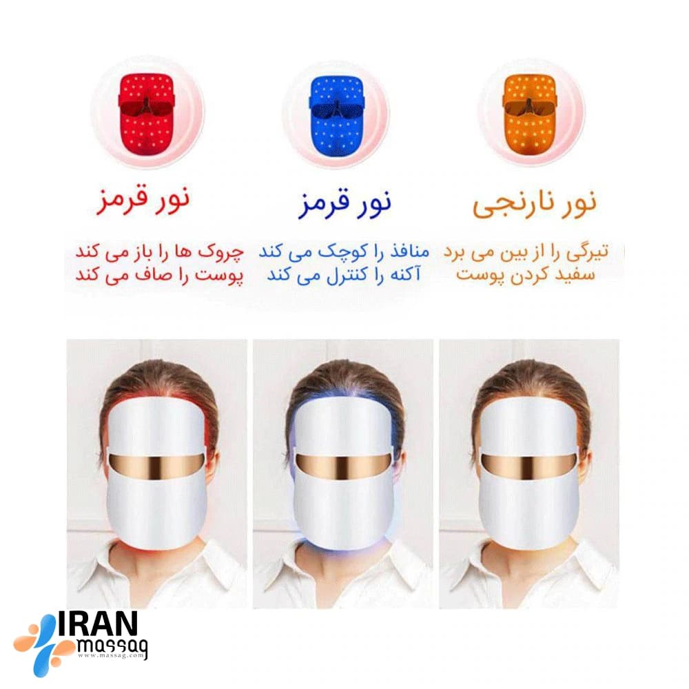 ماسک زیبایی LED آیجویر JZC-M02-1 | جوانسازی، رفع آکنه با نوردرمانی پیشرفته — تصویر ۴