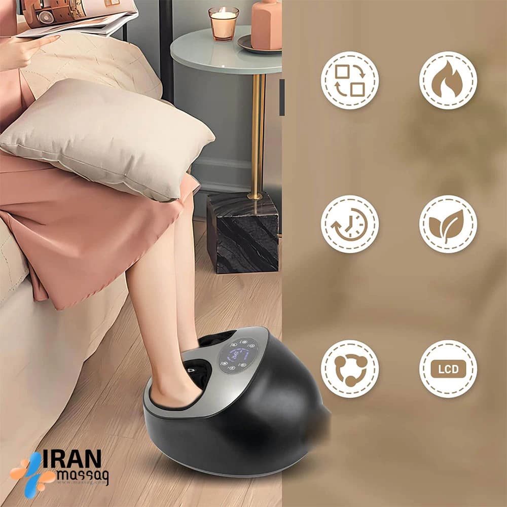 ماساژور پا آیجویر TD001F-9: تجربه 3D با گرما و فشار هوا برای پاهای خسته — تصویر ۴