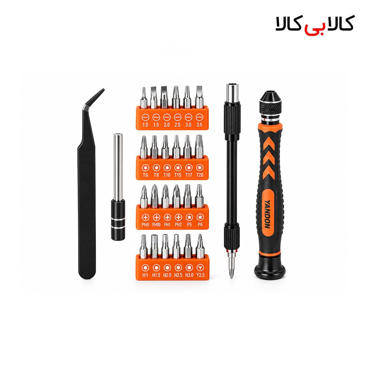 ست پیچ گوشتی 28 تکه مدل 91025 کیت حرفهای تعمیرات لپتاپ و موبایل