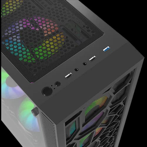 کیس اسمبل شده گیمینگ Ryzen 5 7500F RX 5700 XT | انتخاب اقتصادی برای Full HD و 1440p — تصویر ۲