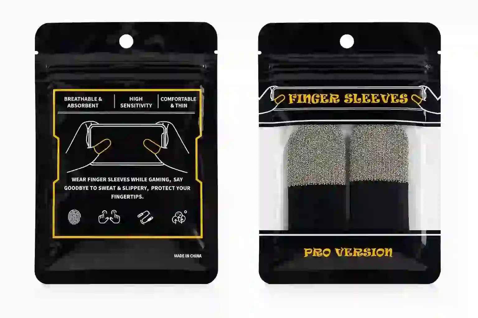 آستین کنترل کننده انگشت Finger Sleeves Pro Version مدل 1 بسته 2عددی