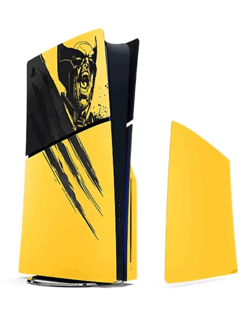 فیس پلیت PS5 Slim Faceplate طرح Marvel’s Wolverine Battle Yellow