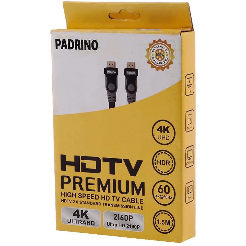 کابل HDMI 4K پادرینو Padrino طول 1.5 متر — تصویر ۹