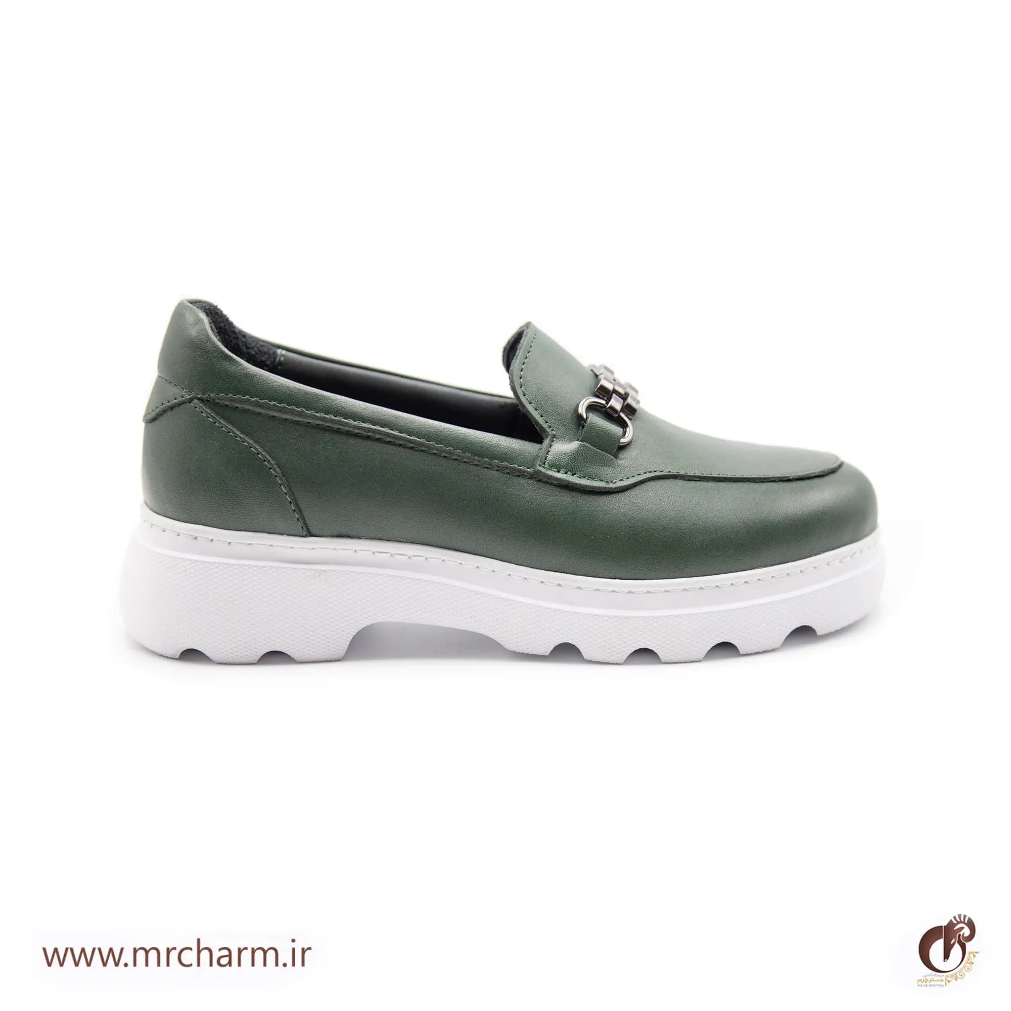 کفش زنانه لژ دار تمام چرم mrc1121-28
