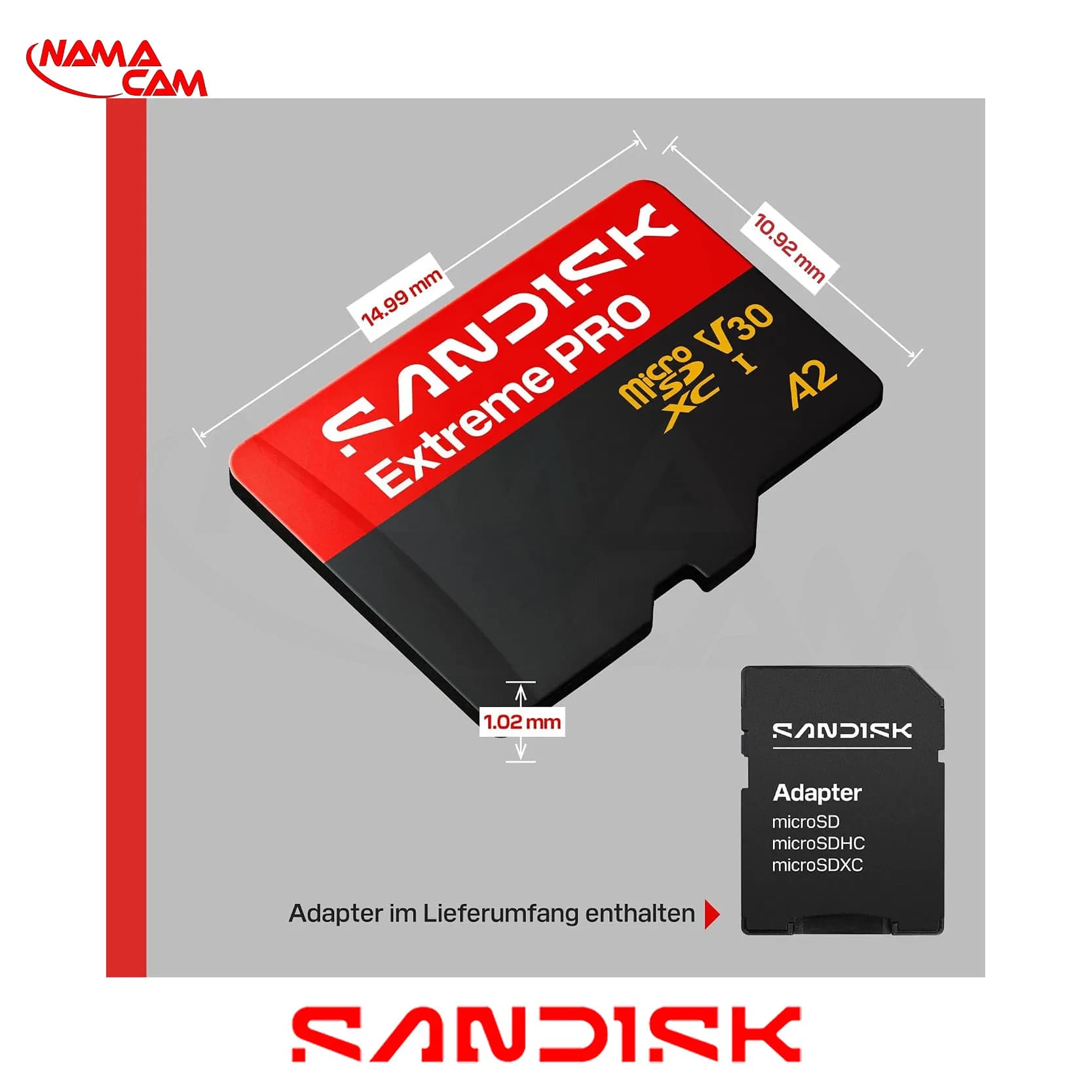 کارت حافظه میکرو اس دی SanDisk extreme Pro 256 GB – سرعت 250m/s — تصویر ۳