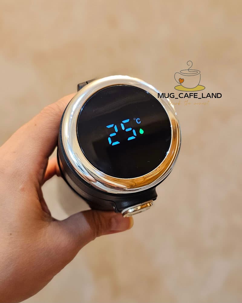 تراول ماگ استارباکس مشکی دماسنج دار حجم 420 میل — تصویر ۳