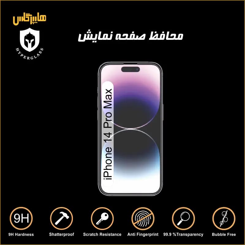 محافظ صفحه نمایش آیفون 14 پرومکس — تصویر ۵
