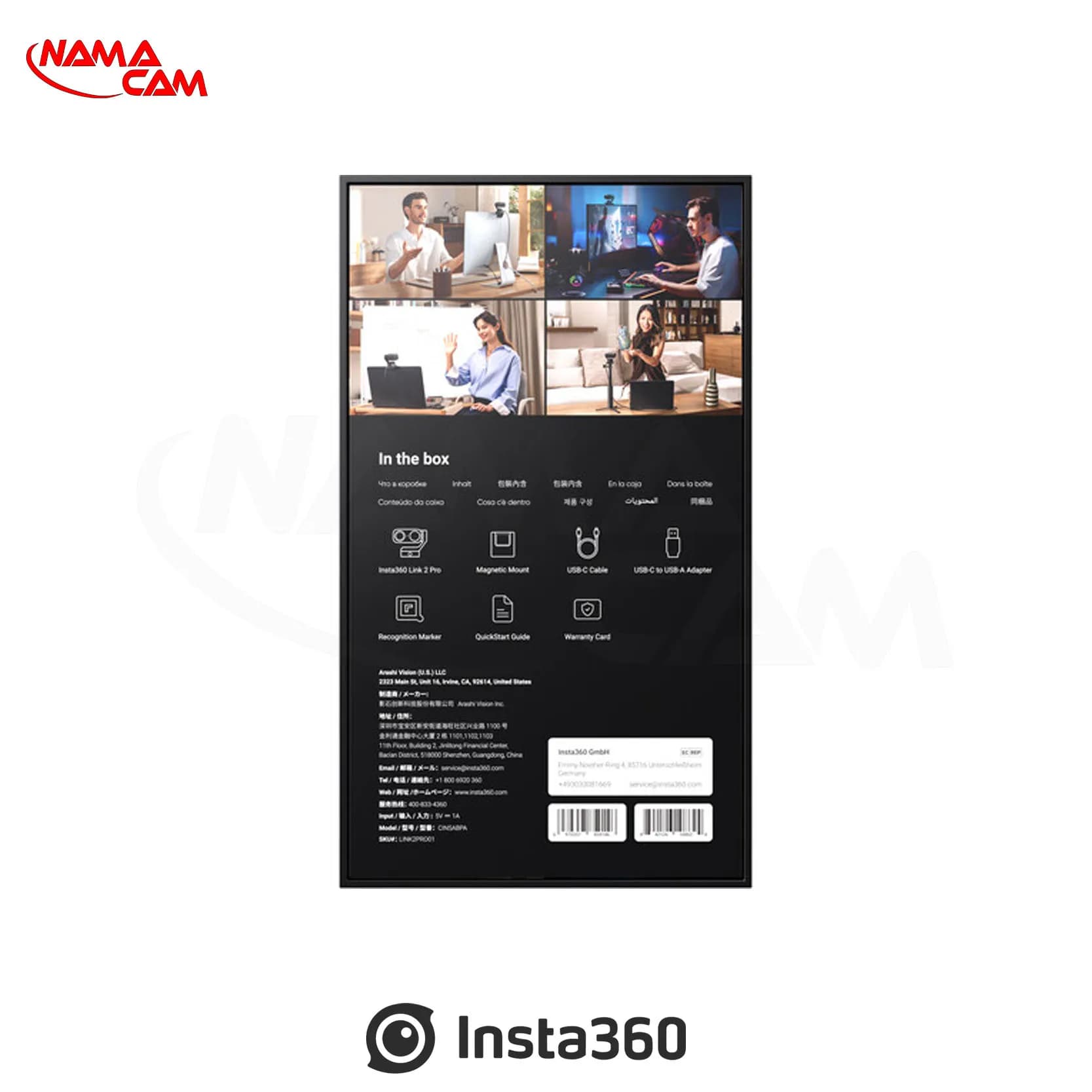 وبکم با هوش مصنوعی اینستا 360 لینک 2 پرو – Link 2 Pro 4K AI — تصویر ۷