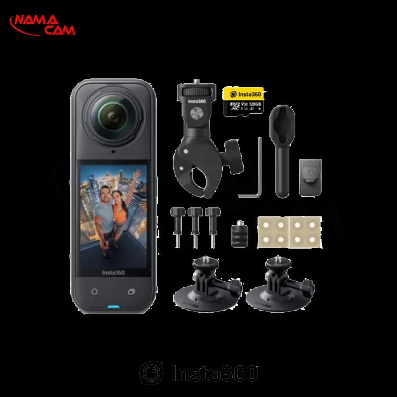 کیت موتورسواری دوربین اکشن اینستا 360 X5 مدل insta360 X5 Motorcycle Bundle