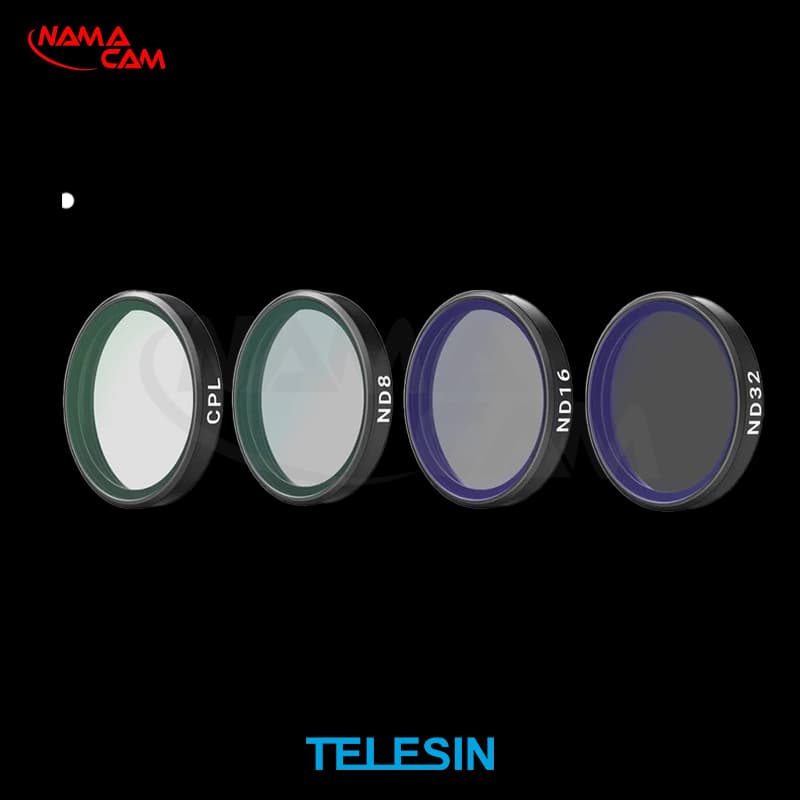 پک 4 تایی فیلتر اسمو اکشن ۶ – CPL ،ND8 ،16 ،32 – تلسین – Filters Set for DJI Action ۶