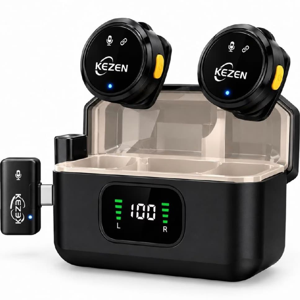 میکروفون یقه ای بی سیم کزن مدل KEZEN KZ-WM21