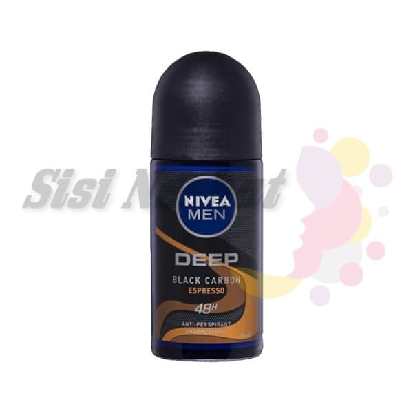 مام رول ضد تعریق مردانه دیپ کربن نیوآ Deep Black Carbon Espresso Nivea — تصویر ۲