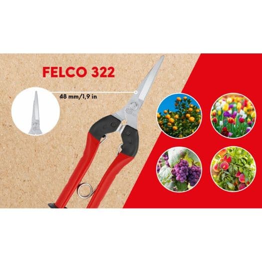 قیچی باغبانی میوه چین و گل آرایی و بونسای فیلکو 322 سوئیس فلکو — تصویر ۴