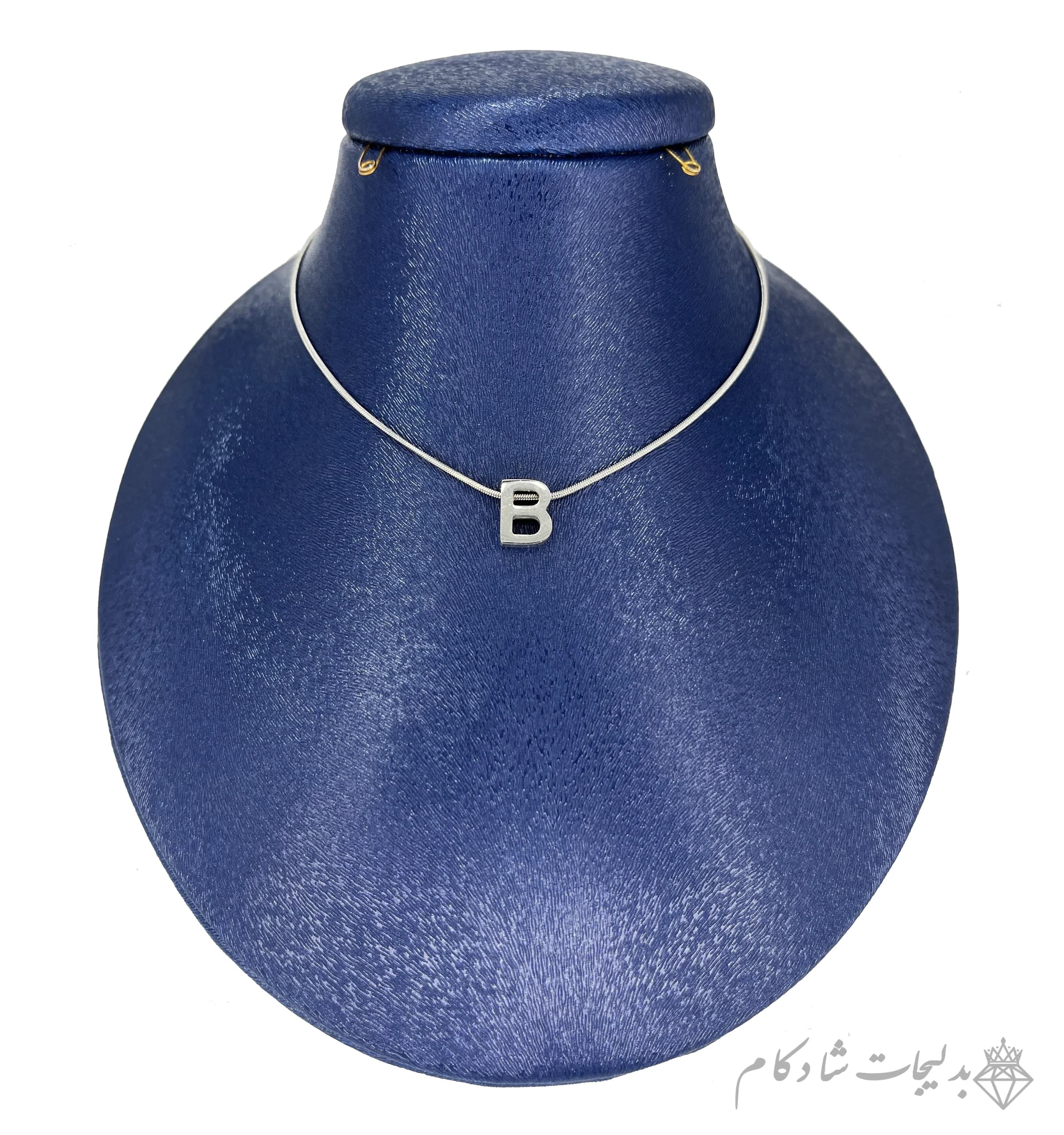 گردنبند مینیمال طرح حرف B