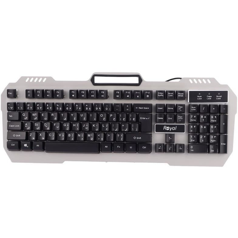 کیبورد RGB سیمی گیمینگ Royal مدل RKG-615 — تصویر ۳