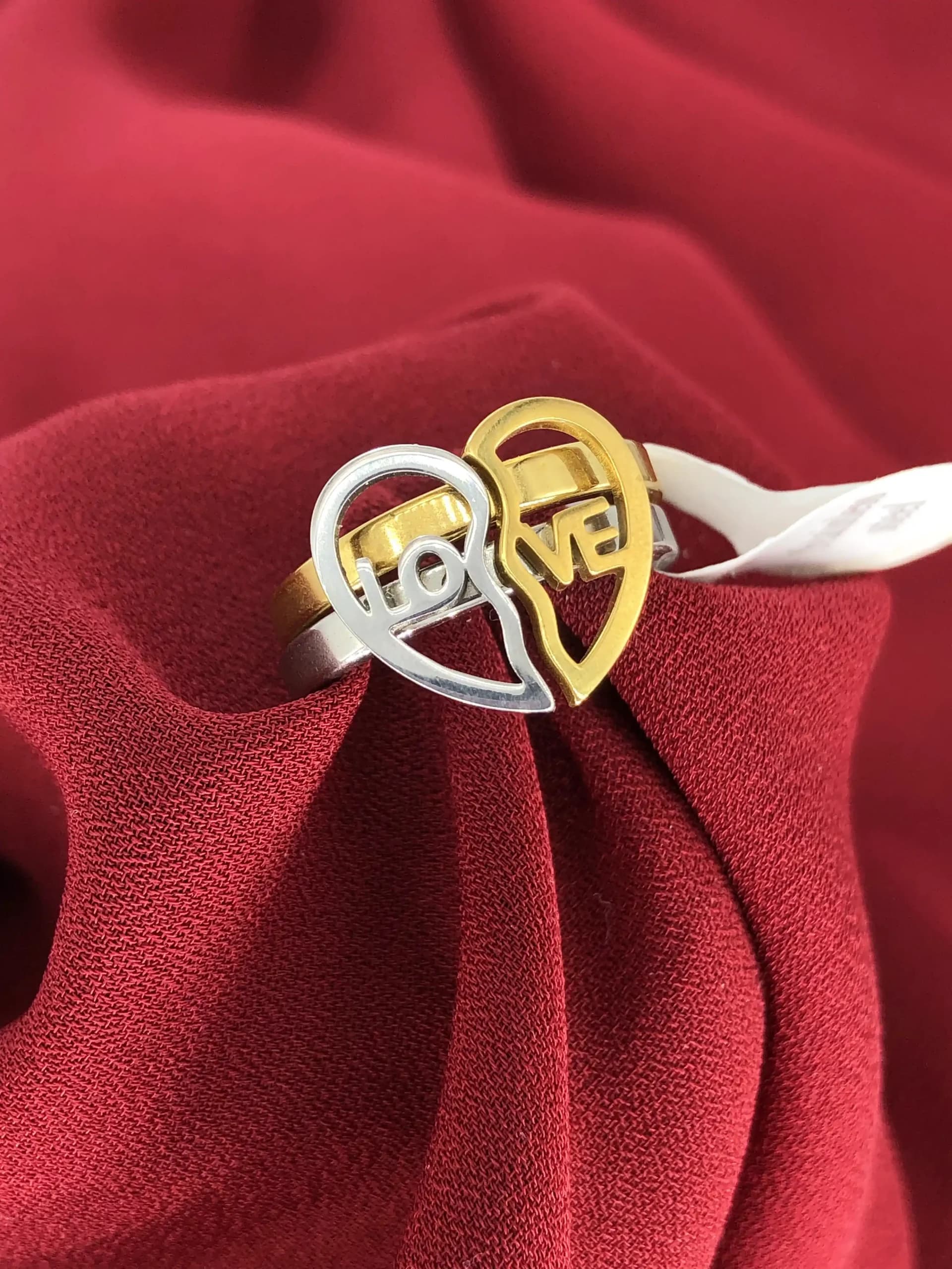 انگشتر ست دوستی طرح لاو (love)