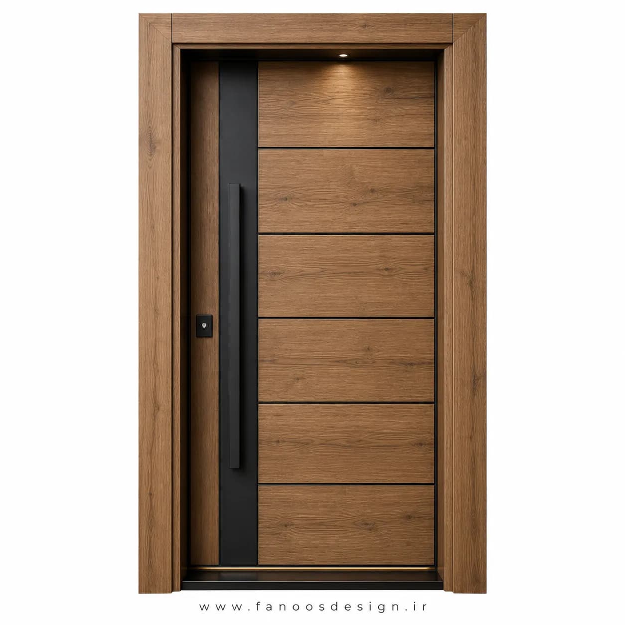 درب مدرن ضد سرقت با طراحی مینممال سایز 120*220 کد 30515