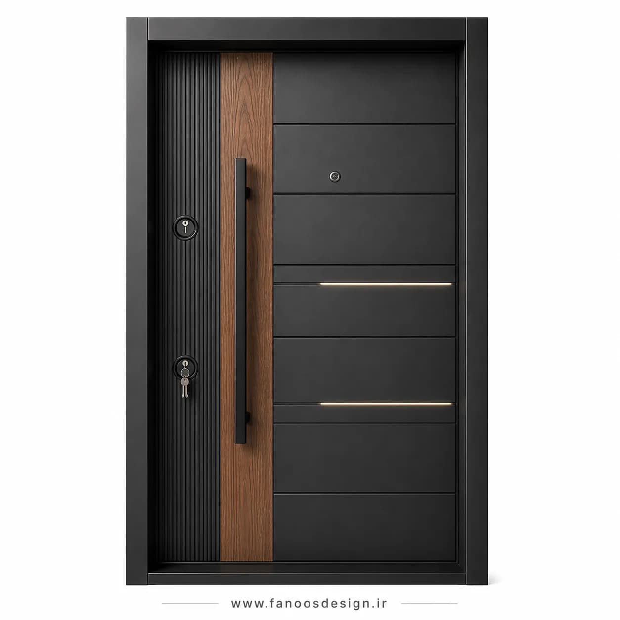 درب ضد سرقت مدرن طوسی سایز 120*220 کد 30504