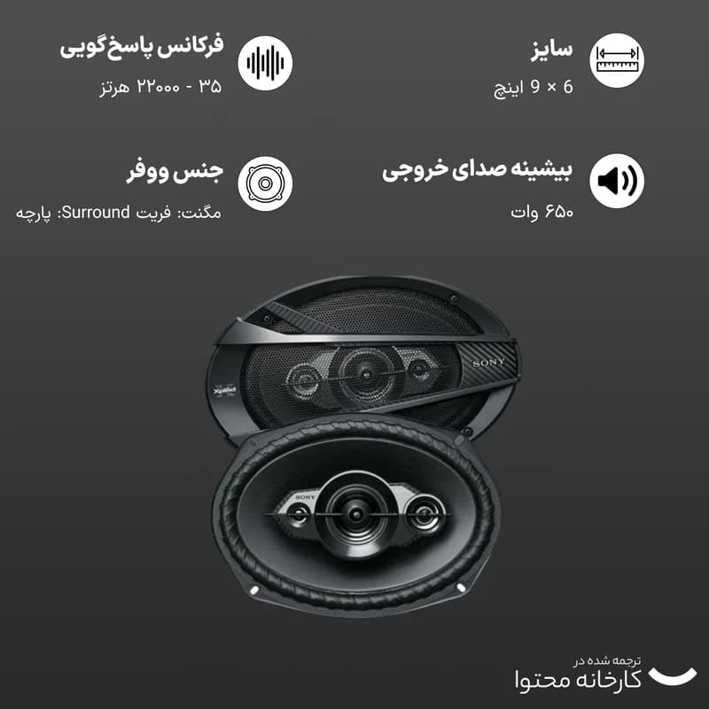 بلندگو سونی XS-XB6941 F اورجینال ویتنامی(هزینه ارسال ۱۵۰.۰۰۰ت+ تحویل 2/3 روزه پستی) — تصویر ۴