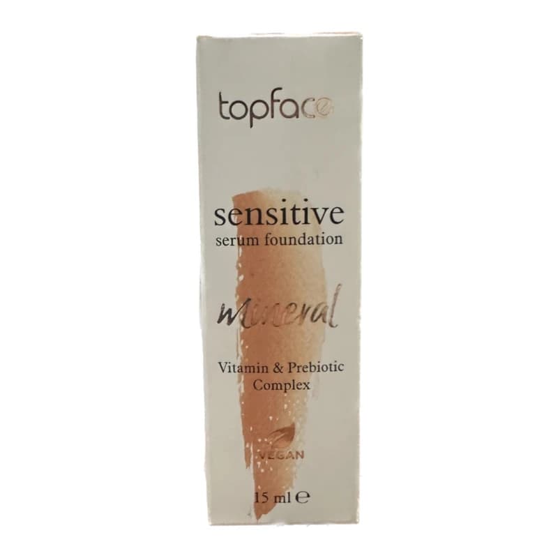 کرم پودر سرمی گیاهی تاپ فیس مدل Sensitive Mineral حجم 15ml