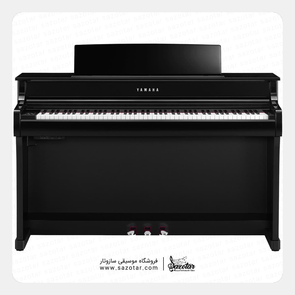 پیانو دیجیتال یاماها CLP-845 مشکی براق — تصویر ۳
