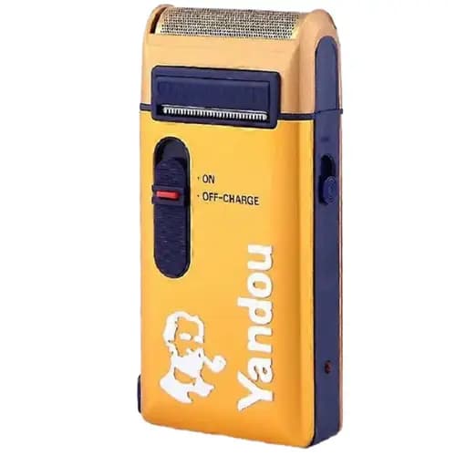 ماشین اصلاح موی صورت فویلی یاندو مدل GV-W301U صفر زن شارژی رنگ طلایی