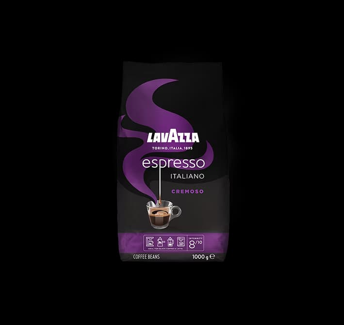 دانه قهوه 1 کیلویی خامه ای لاوازا|lavazza مدل Espresso Italiano Cremoso