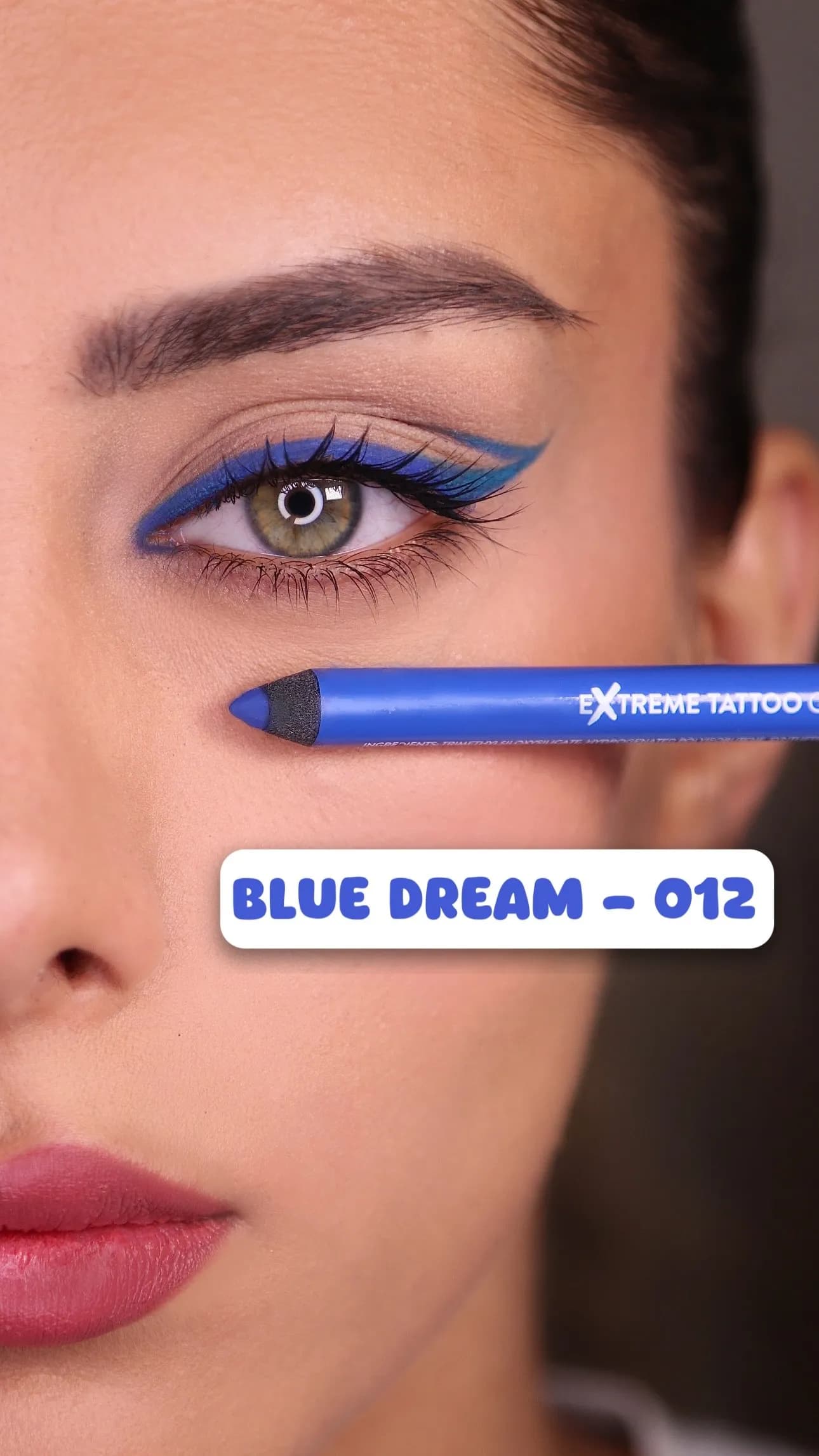 مداد چشم ژلی اکستریم تاتو فلورمار رنگ 012 BLUE DREAM — تصویر ۲