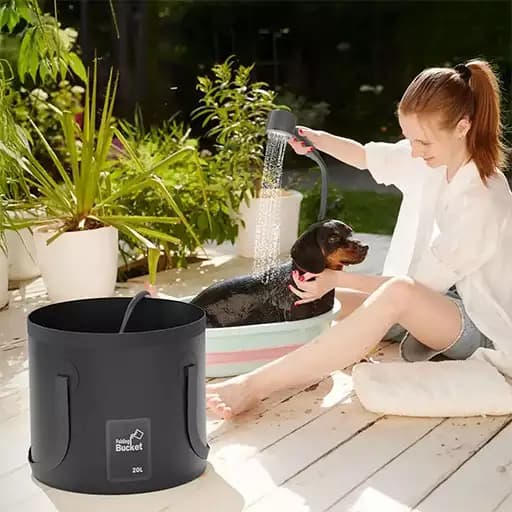دوش کمپینگ گرین لاین با مخزن 20 لیتری و نمایشگر دیجیتال هوشمند مدل GNCASHWR8KBK — تصویر ۲