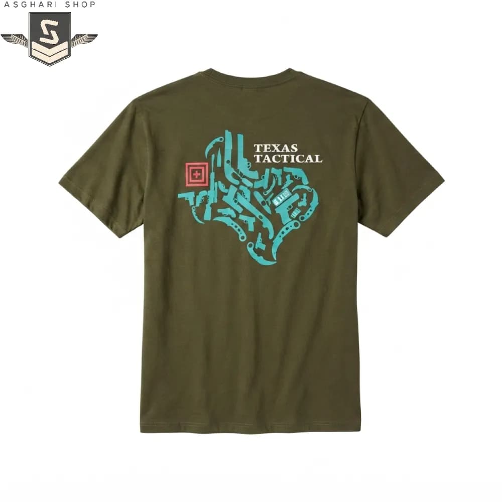 تیشرت تاکتیکال مردانه ۵.۱۱ مدل Texas Tactical — تصویر ۳