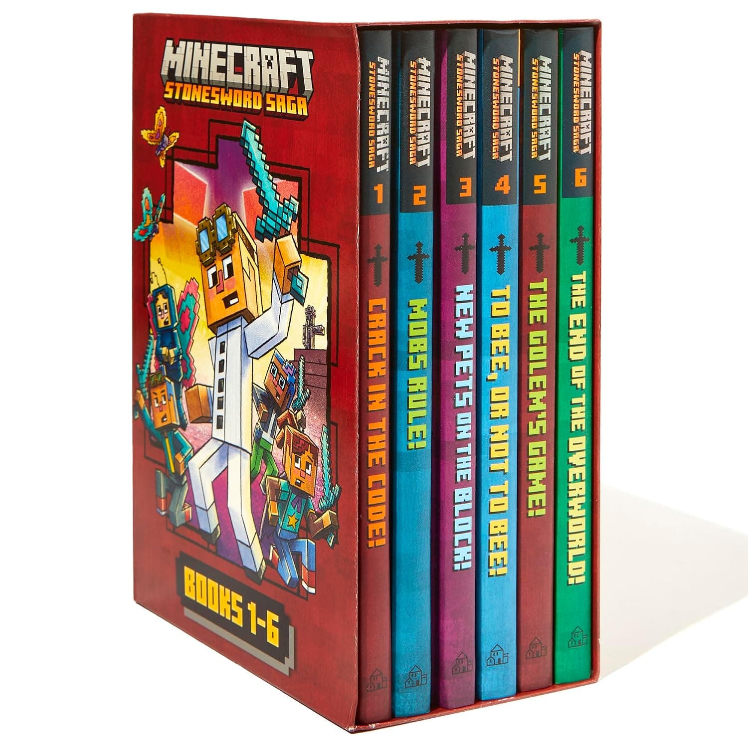 پک Minecraft Stonesword Saga Books 1-6 مجموعه 6 جلدی حماسه شمشیر سنگی ماینکرفت