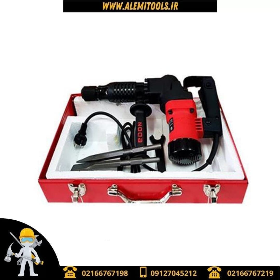 چکش تخریب 7 کیلویی 810 جعبه فلزی EDON مدل 810 — تصویر ۵