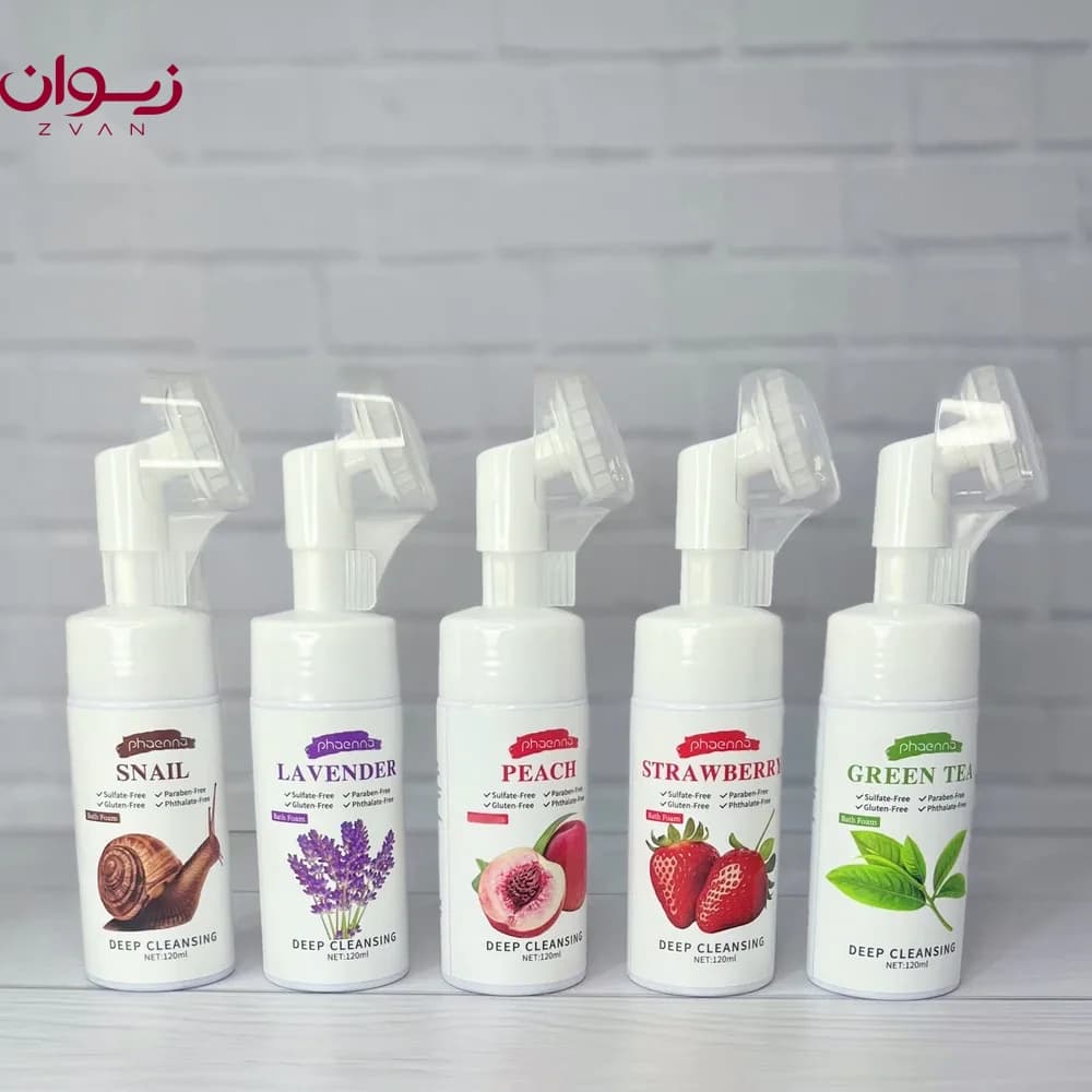 فوم شستشو صورت براش دار فائنا phaenna — تصویر ۵