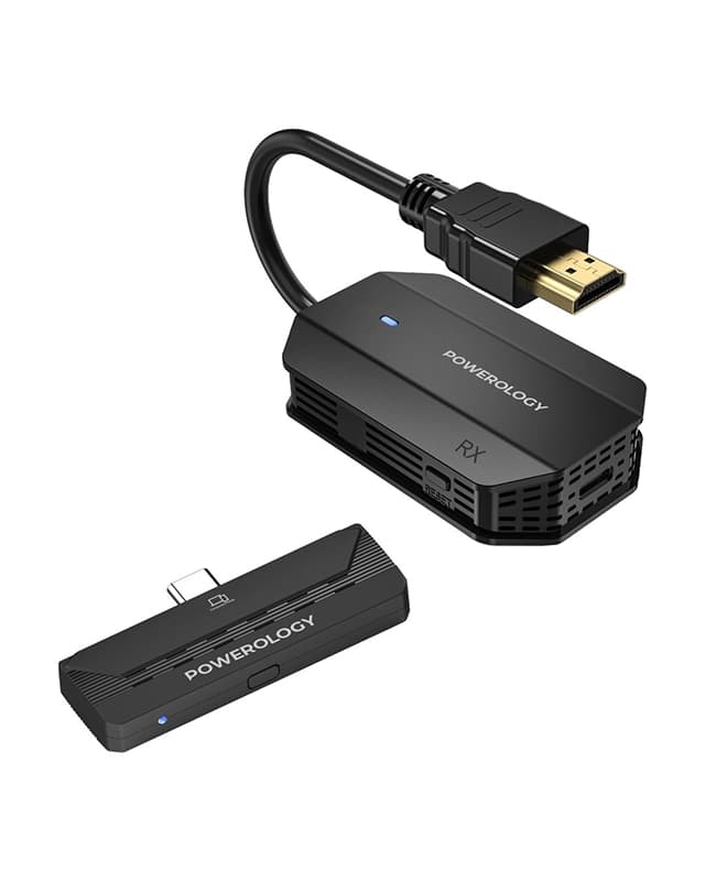 مبدل انتقال تصویر پاورولوژی Powerology Wireless HDMI Type-C Adapter PHDMACBK — تصویر ۴