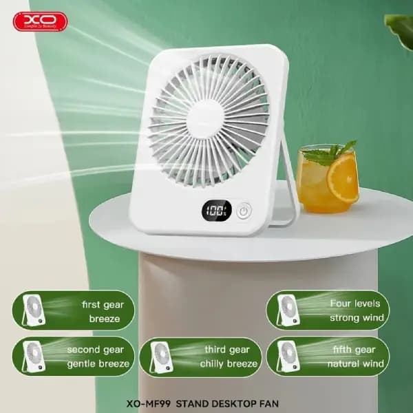 پنکه شارژی رومیزی ایکس او مدل XO MF99 — تصویر ۴