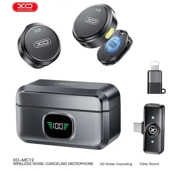 میکروفون یقه ای بی سیم با نویز کنسلینگ ایکس او مدل XO MC12